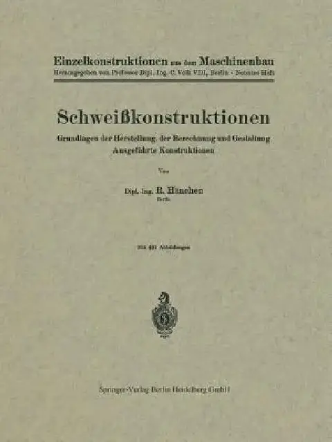 Cover of Schweißkonstruktionen