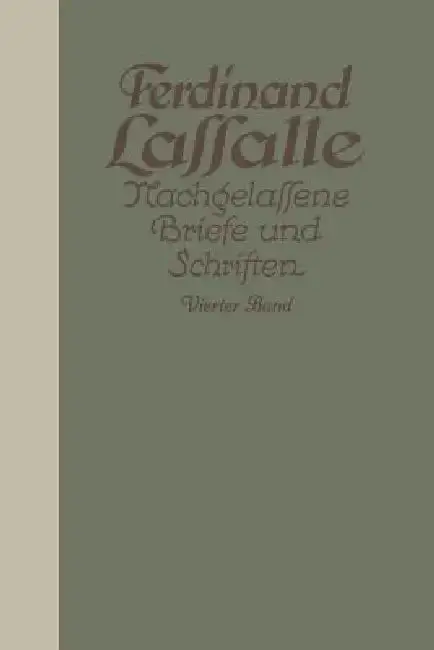 Cover of Lassalles Briefwechsel Mit Gräfin Sophie Von Hatƶfeldt