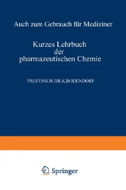 Cover of Kurzes Lehrbuch der Pharmazeutischen Chemie