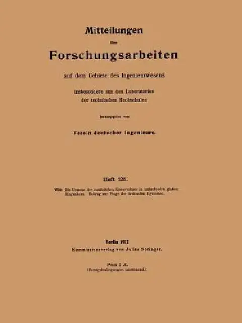 Cover of Die Ursache Der Zusätzlichen Eisenverluste in Umlaufenden Glatten Ringankern