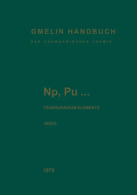 Cover of NP, PU Transuranium Elements