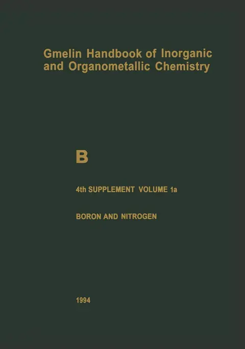 Cover of B Boron Compounds