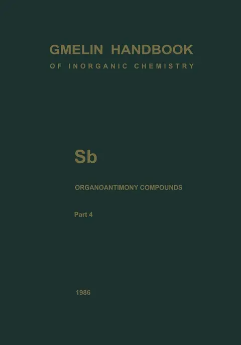Cover of Sb Organoantimony Compounds
