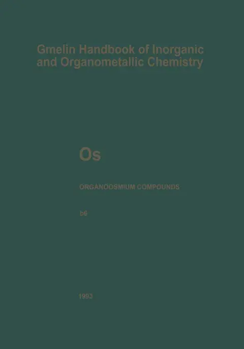 Cover of OS Organoosmium Compounds