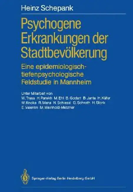 Cover of Psychogene Erkrankungen Der Stadtbevölkerung
