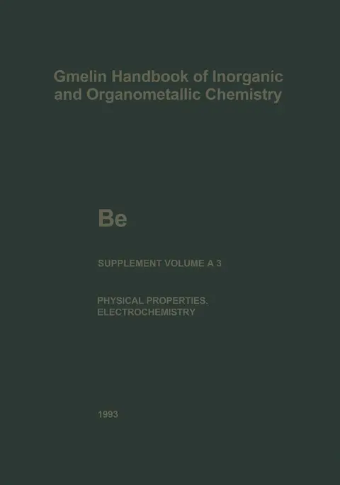Cover of Be Beryllium