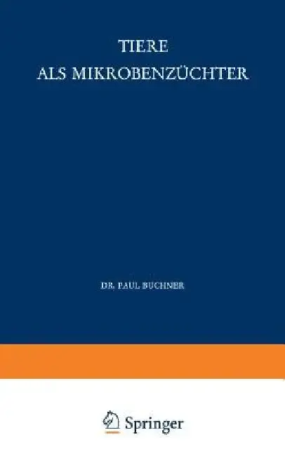 Cover of Tiere ALS Mikrobenzüchter