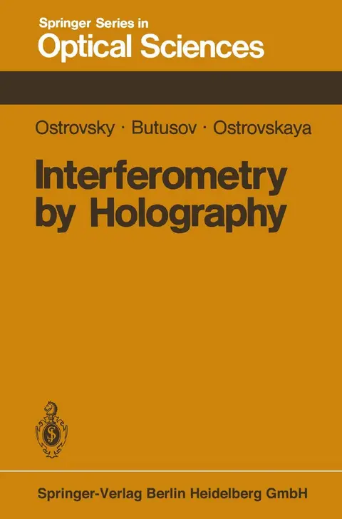 Cover of Interferometry by Holography