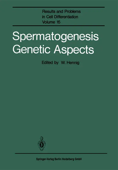 Cover of Spermatogenesis Genetic Aspects