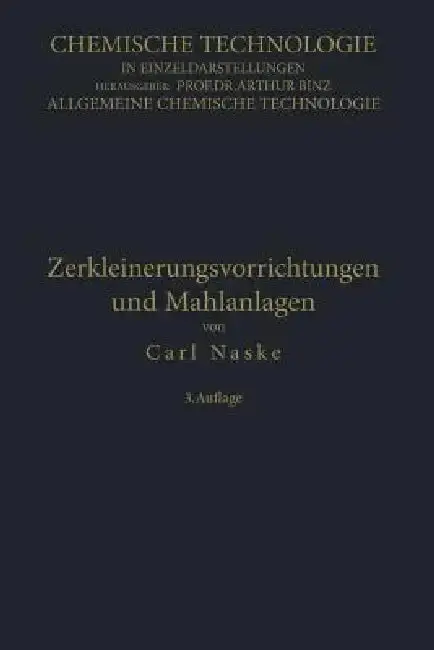 Cover of Zerkleinerungs-Vorrichtungen Und Mahlanlagen