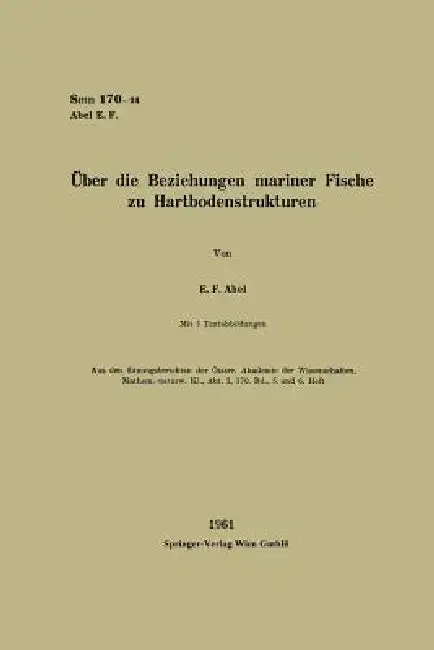 Cover of Über Die Beziehungen Mariner Fische Zu Hartbodenstrukturen