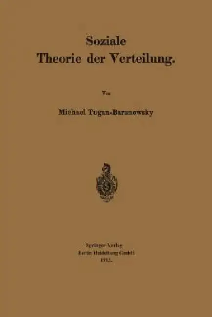 Cover of Soziale Theorie Der Verteilung