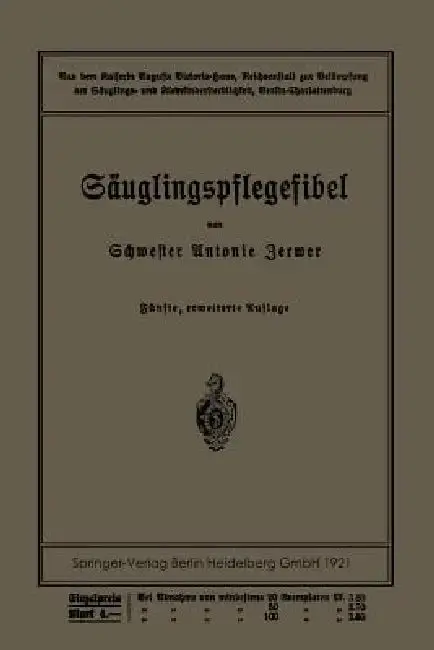 Cover of Säuglingspflegefibel
