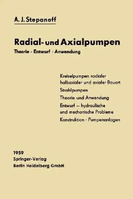 Cover of Radial- Und Axialpumpen