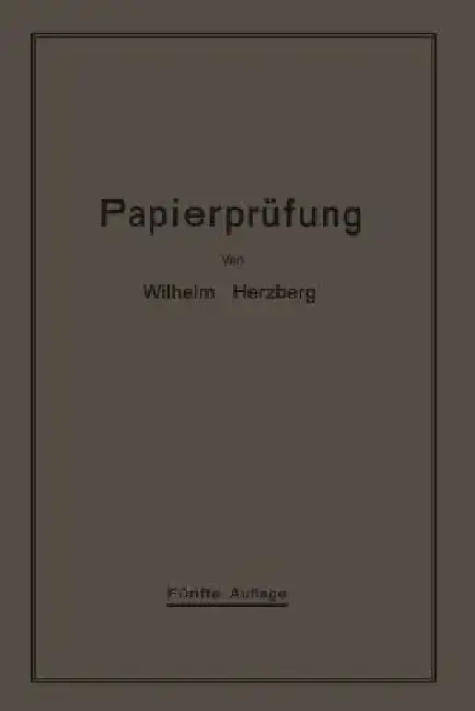 Cover of Papierprüfung