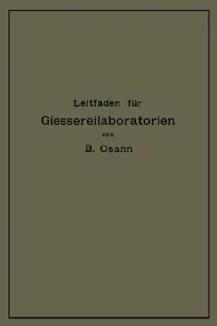 Cover of Leitfaden Für Gießereilaboratorien