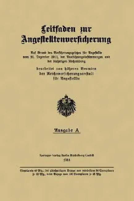 Cover of Leitfaden Zur Angestelltenversicherung