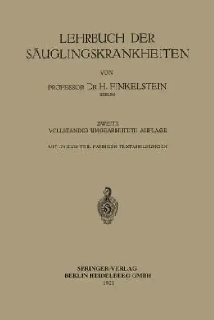 Cover of Lehrbuch Der Säuglingskrankheiten
