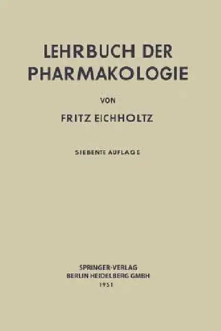 Cover of Lehrbuch Der Pharmakologie Im Rahmen Einer Allgemeinen Krankheitslehre