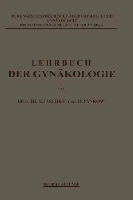 Cover of Lehrbuch Der Gynäkologie