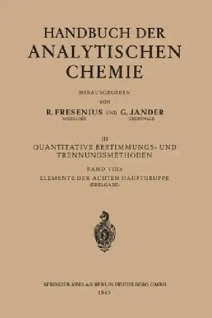 Cover of Elemente Der Achten Hauptgruppe