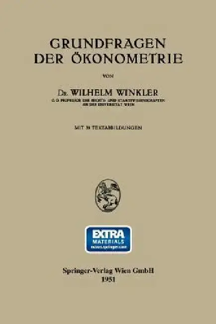 Cover of Grundfragen Der Ökonometrie