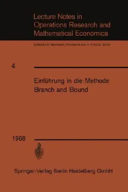 Cover of Einführung in Die Methode Branch and Bound