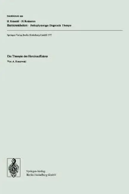 Cover of Die Therapie Der Herzinsuffizienz
