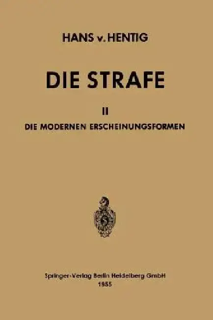 Cover of Die Strafe