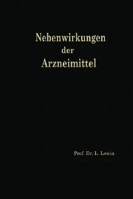Cover of Die Nebenwirkungen Der Arzneimittel