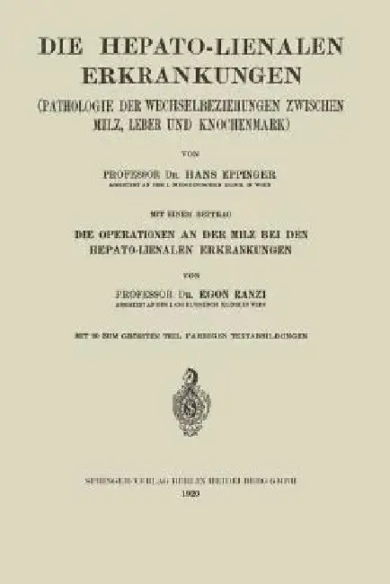 Cover of Die Hepato-Lienalen Erkrankungen