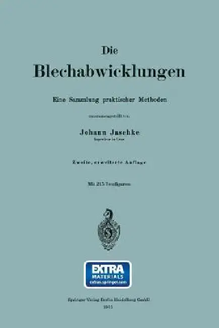 Cover of Die Blechabwicklungen