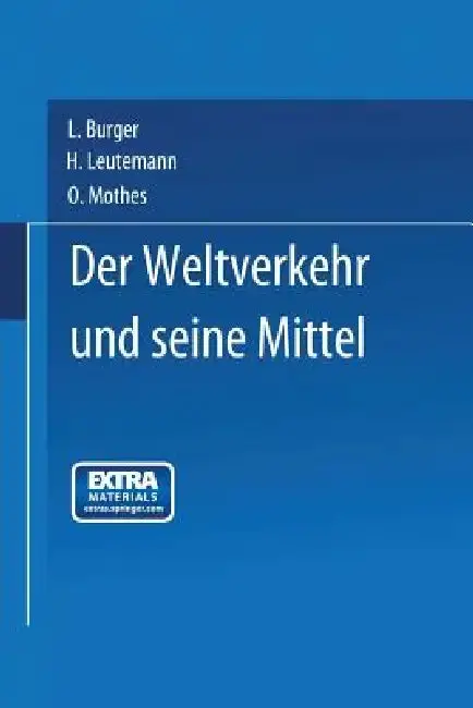 Cover of Der Weltverkehr Und Seine Mittel