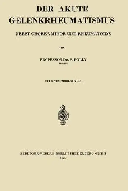 Cover of Der Akute Gelenkrheumatismus