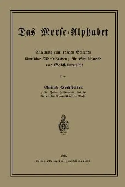 Cover of Das Morse-Alphabet