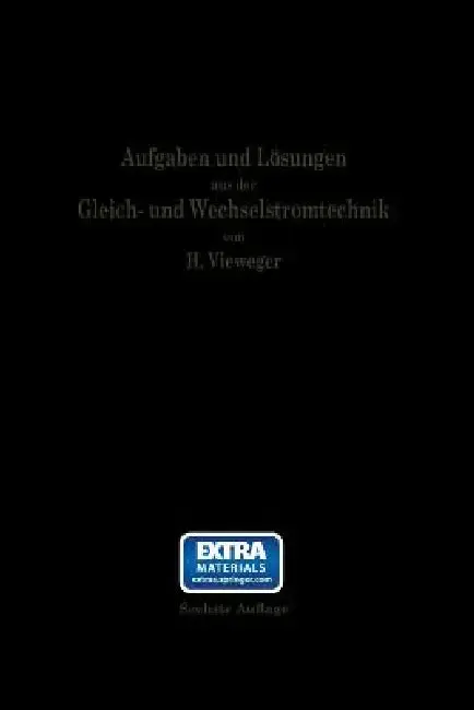 Cover of Aufgaben Und Lösungen Aus Der Gleich- Und Wechselstromtechnik