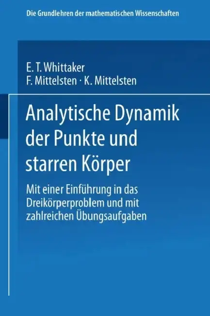 Cover of Analytische Dynamik Der Punkte Und Starren Körper