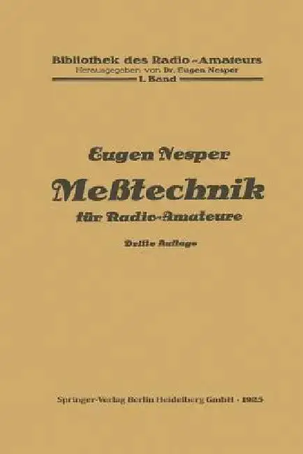 Cover of Meßtechnik Für Radio-Amateure