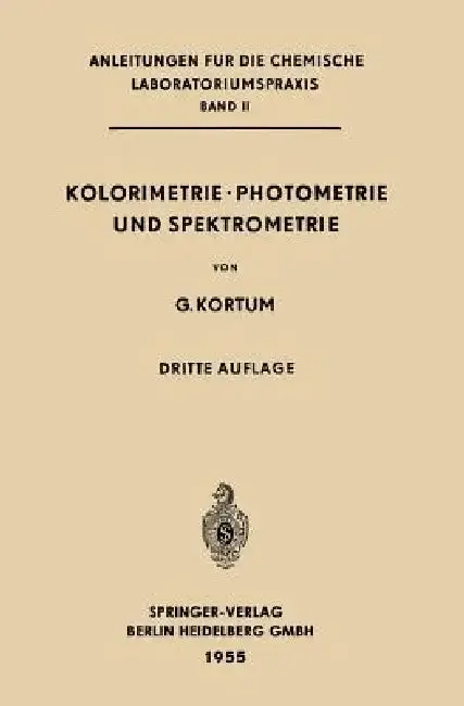 Cover of Kolorimetrie - Photometrie Und Spektrometrie