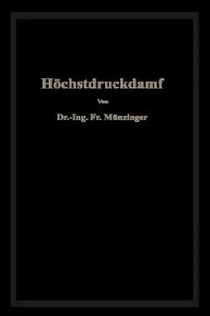 Cover of Höchstdruckdampf