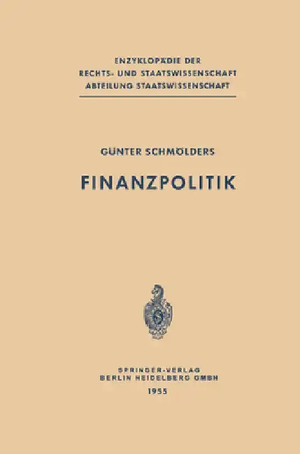 Cover of Finanzpolitik