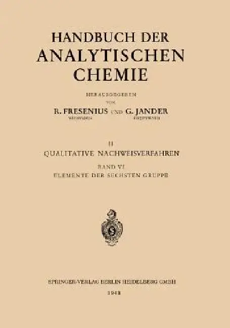 Cover of Elemente Der Sechsten Gruppe