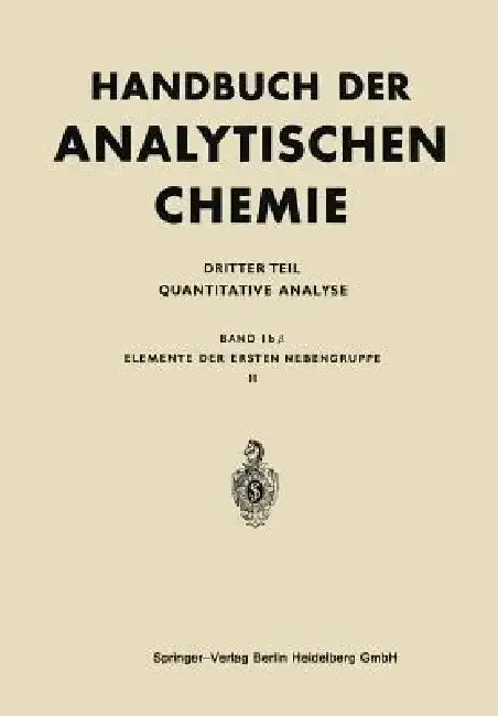 Cover of Elemente Der Ersten Nebengruppe