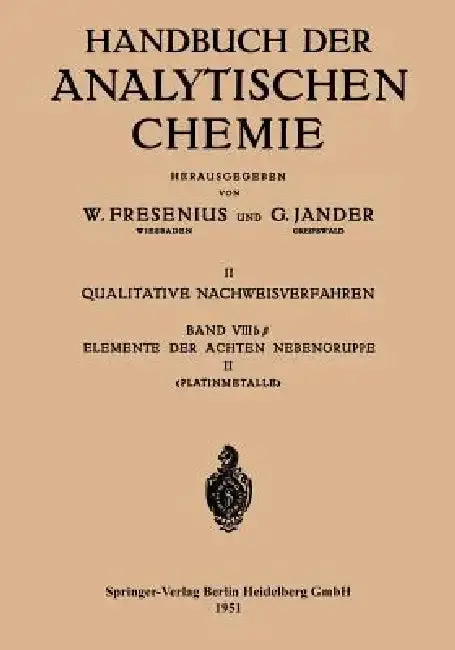 Cover of Elemente Der Achten Nebengruppe