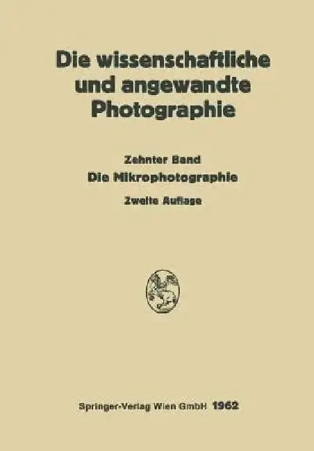 Cover of Die Mikrophotographie