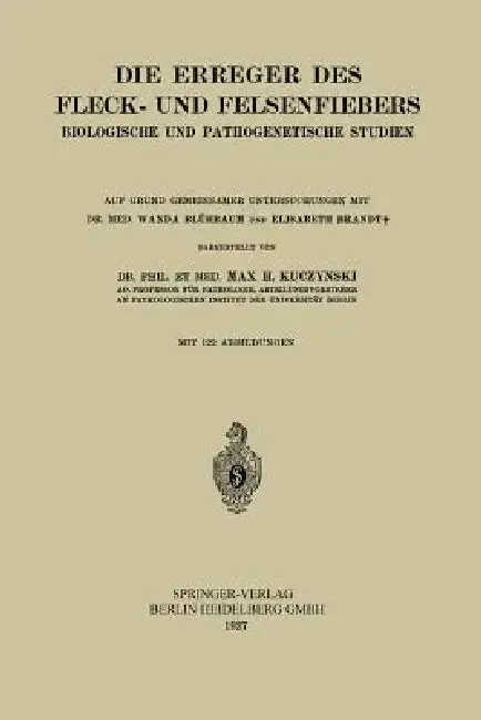 Cover of Die Erreger Des Fleck- Und Felsenfiebers