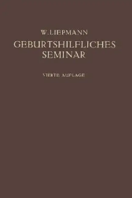 Cover of Das Geburtshilfliche Seminar