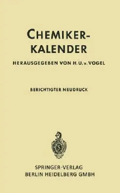 Cover of Chemiker-Kalender