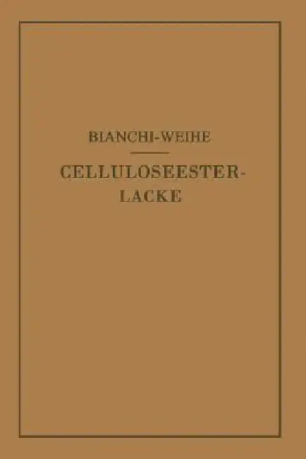 Cover of Celluloseesterlacke