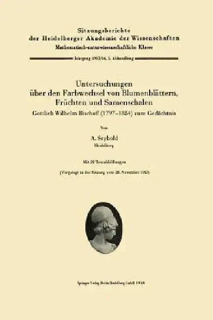 Cover of Untersuchungen Über Den Farbwechsel Von Blumenblättern, Früchten Und Samenschalen